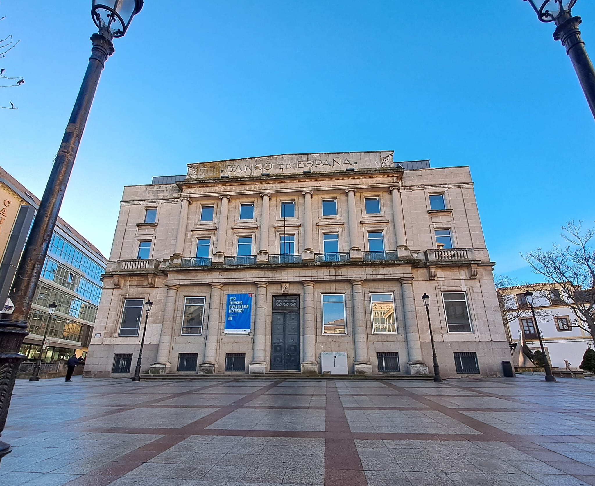 Edificio del Banco de España de la ciudad de Soria, futura sede del Centro Nacional de Fotografía.