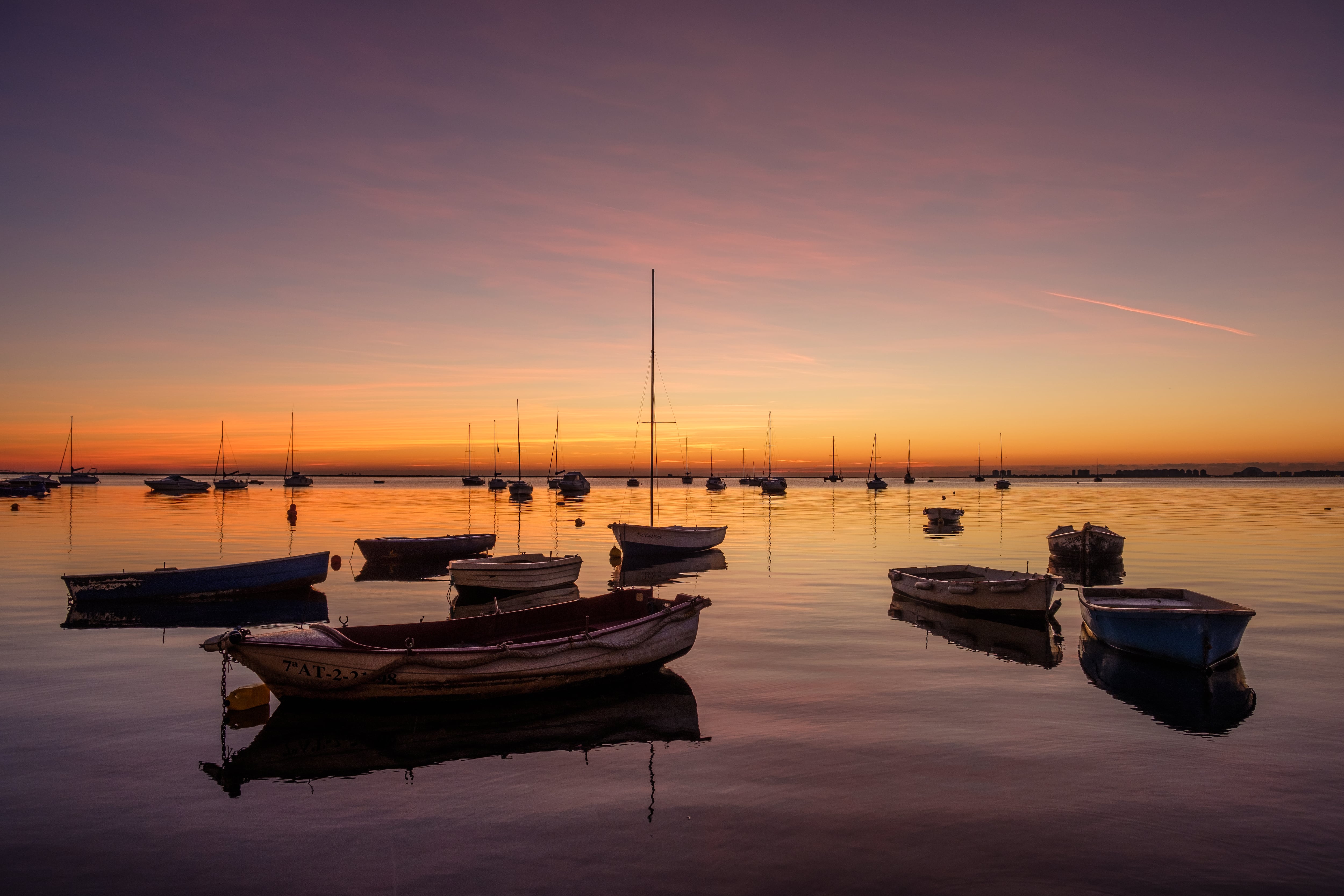 Un atardecer en el Mar Menor (Murcia).