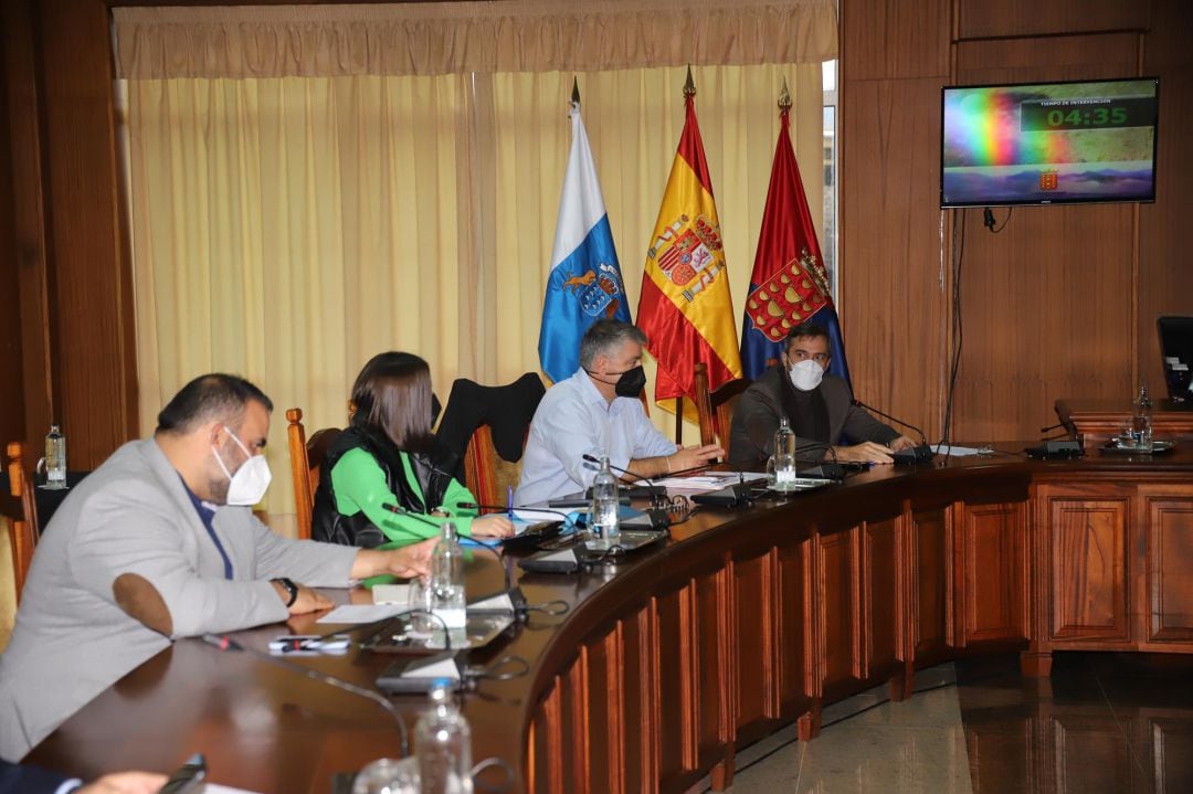 Consejeros de CC-PNC en el Cabildo de Lanzarote.