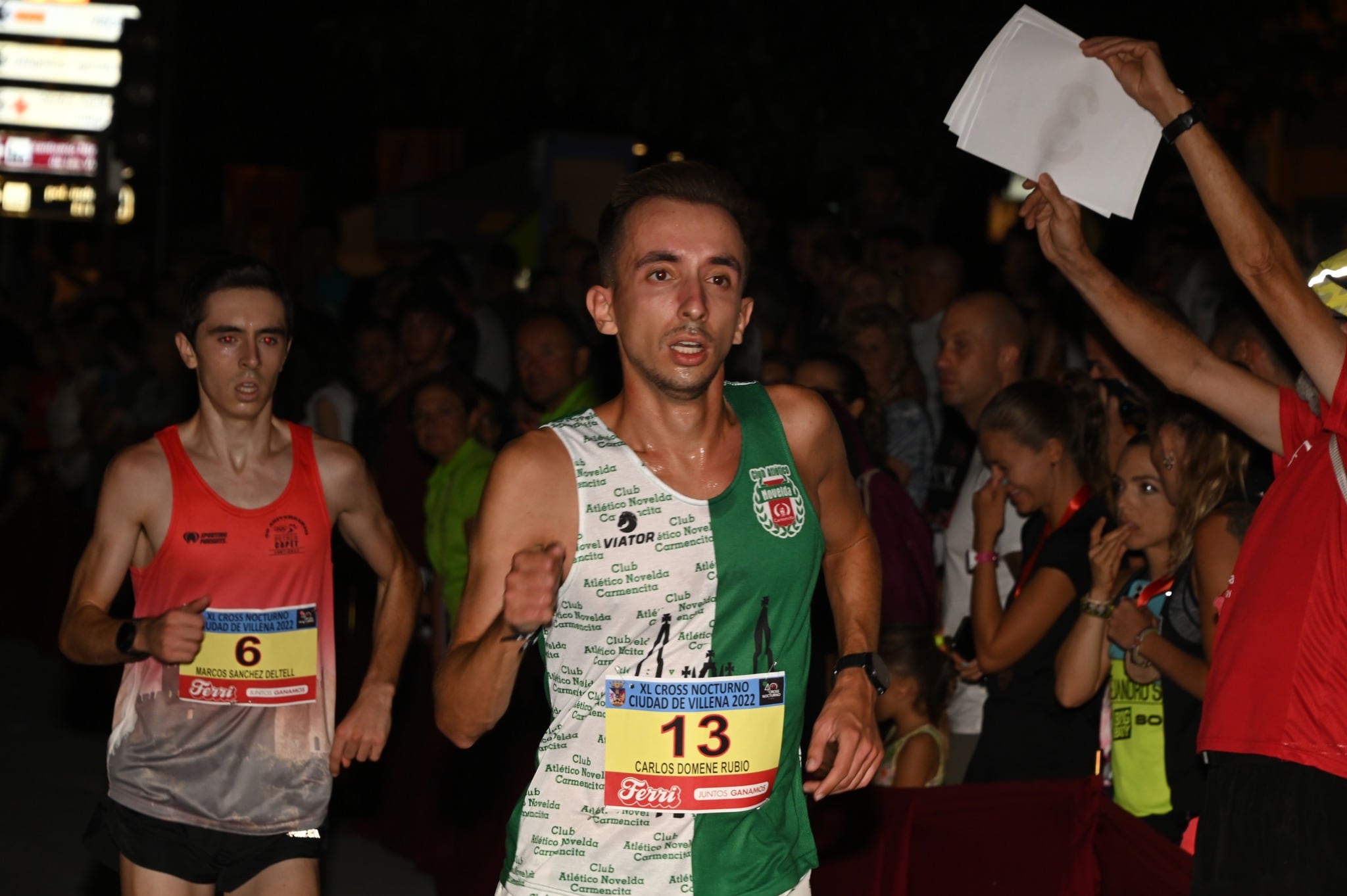 Carlos Domene, en el ultimo Cross Nocturno de Villena