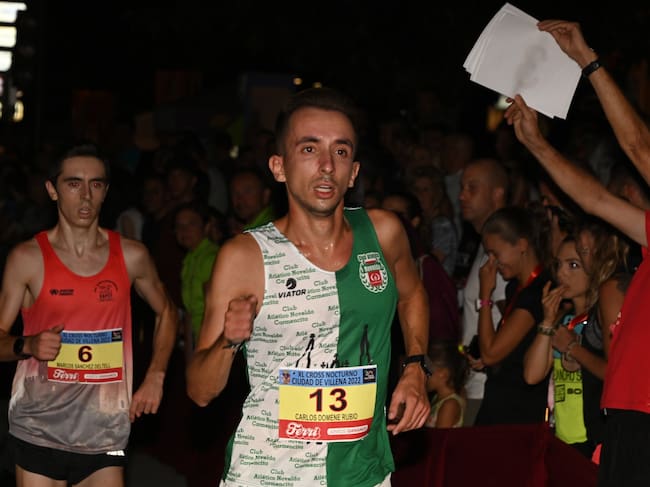 Carlos Domene, en el ultimo Cross Nocturno de Villena
