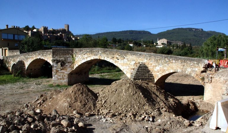 Imatge de l&#039;estat actual de les obres a la zona