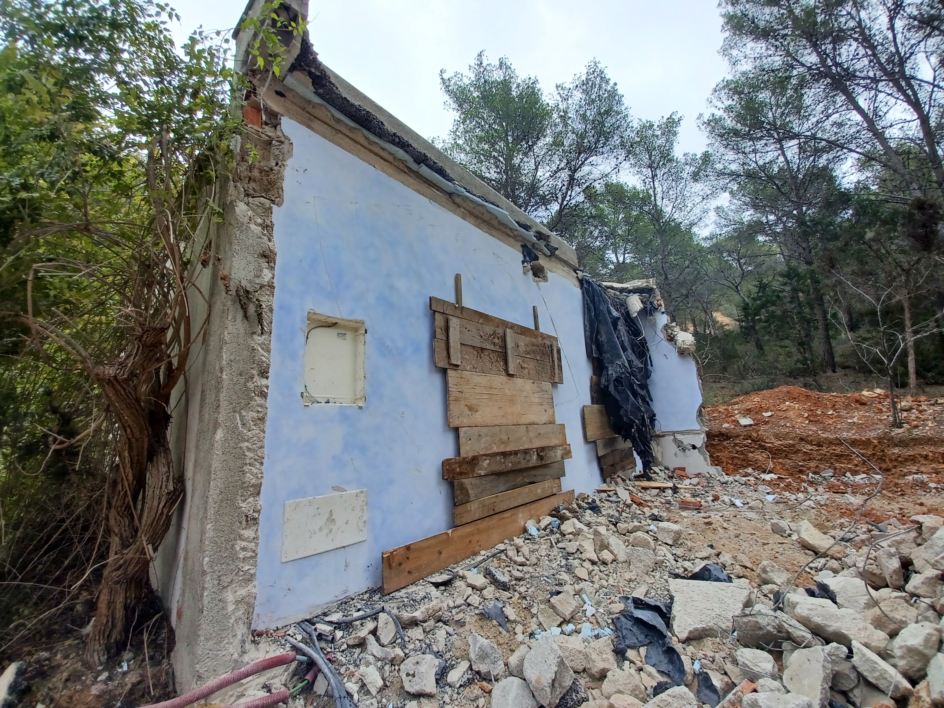 Imagen de la guardería ilegal de Santa Gertrudis (Ayuntamiento Santa Eulária)
