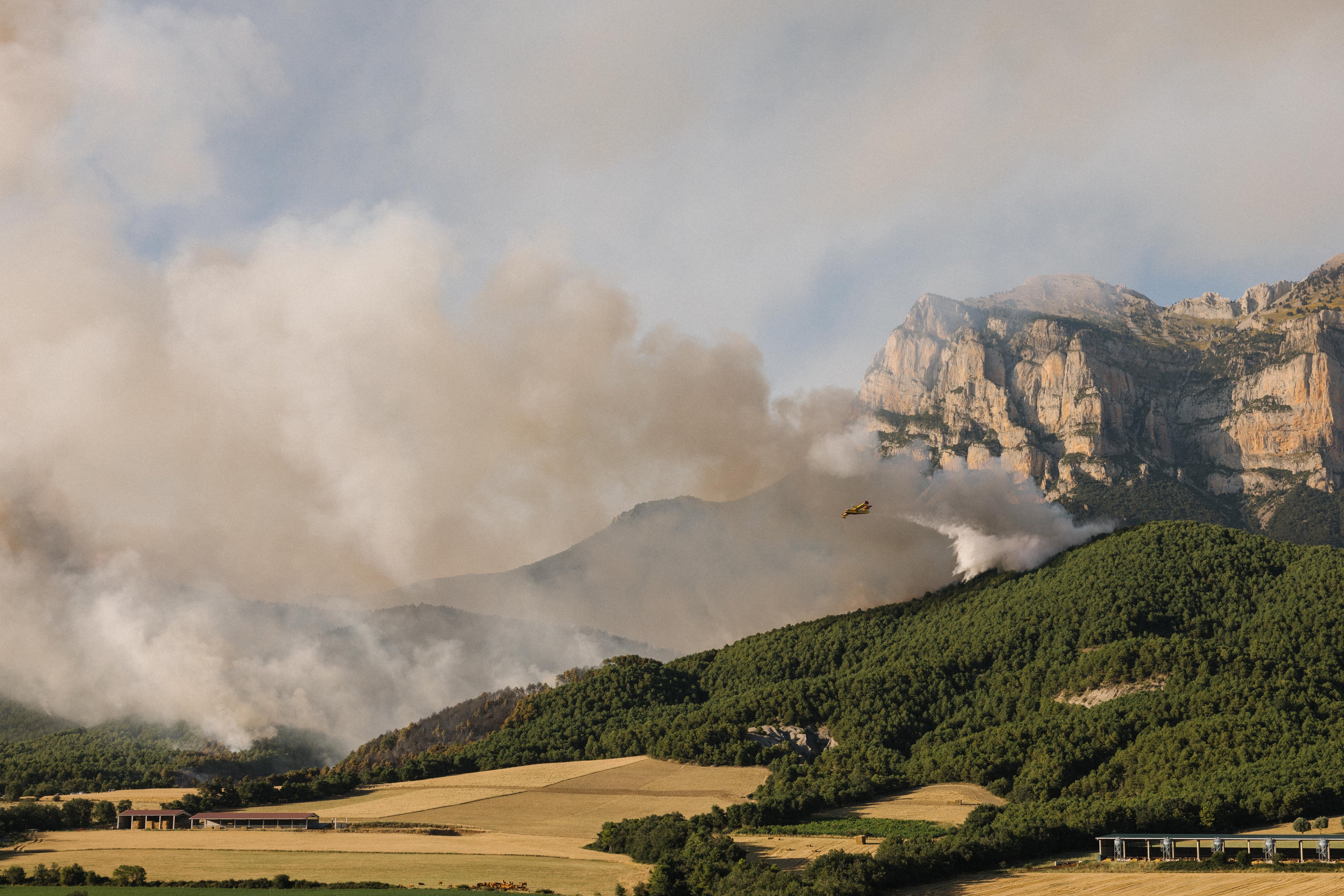 Incendio en Pueyo de Araguás