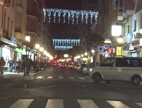 Iluminación navideña en el centro de Albacete