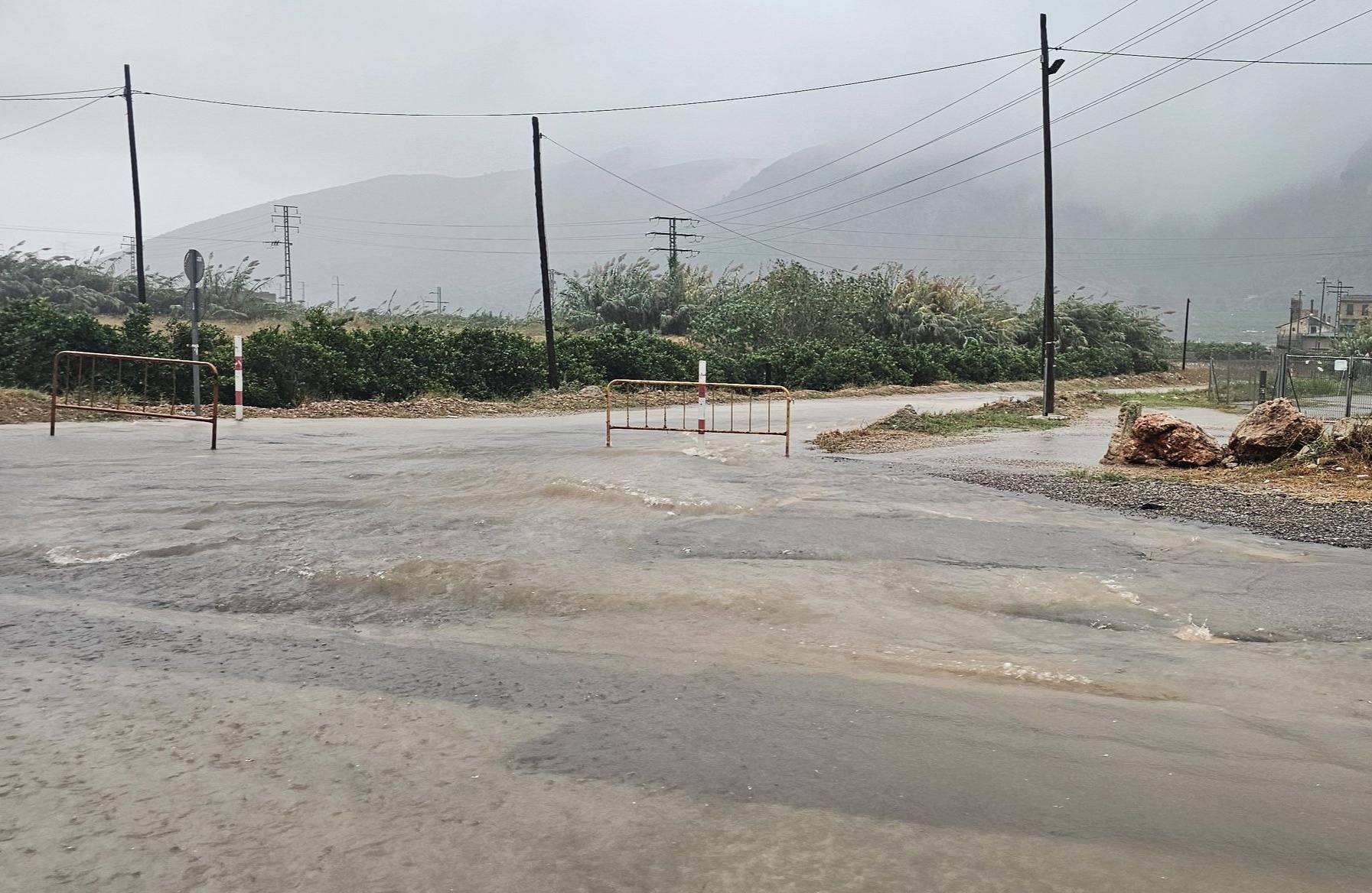 Inundaciones en Tavernes de la Valldigna