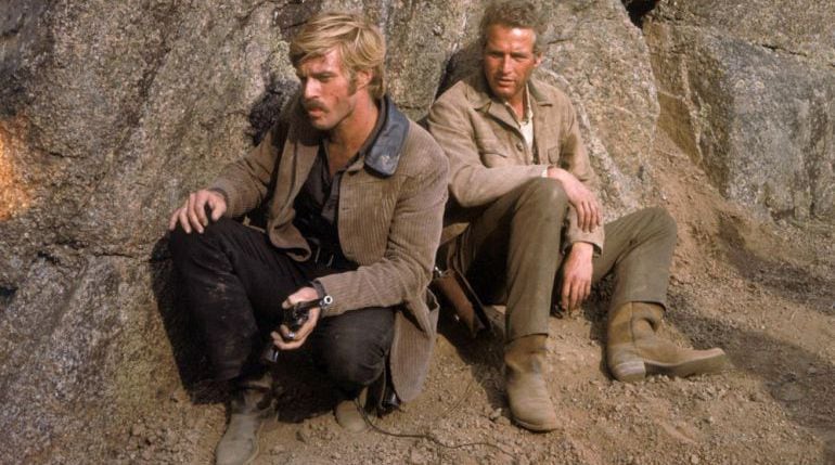 Robert Redford y Paul Newman en &#039;Dos hombres y un destino&#039;.