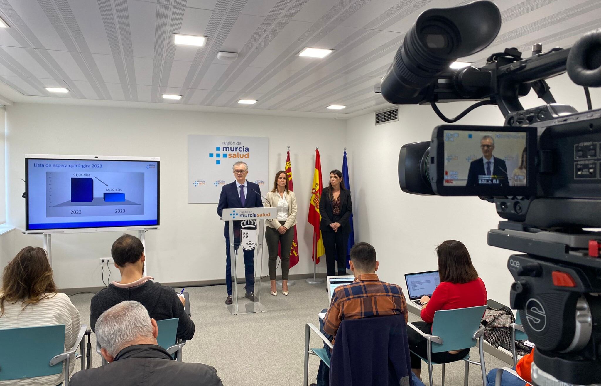 El consejero de Salud, Juan José Pedreño, ha dado a conocer los datos de las listas de espera sanitarias correspondientes a junio de 2023