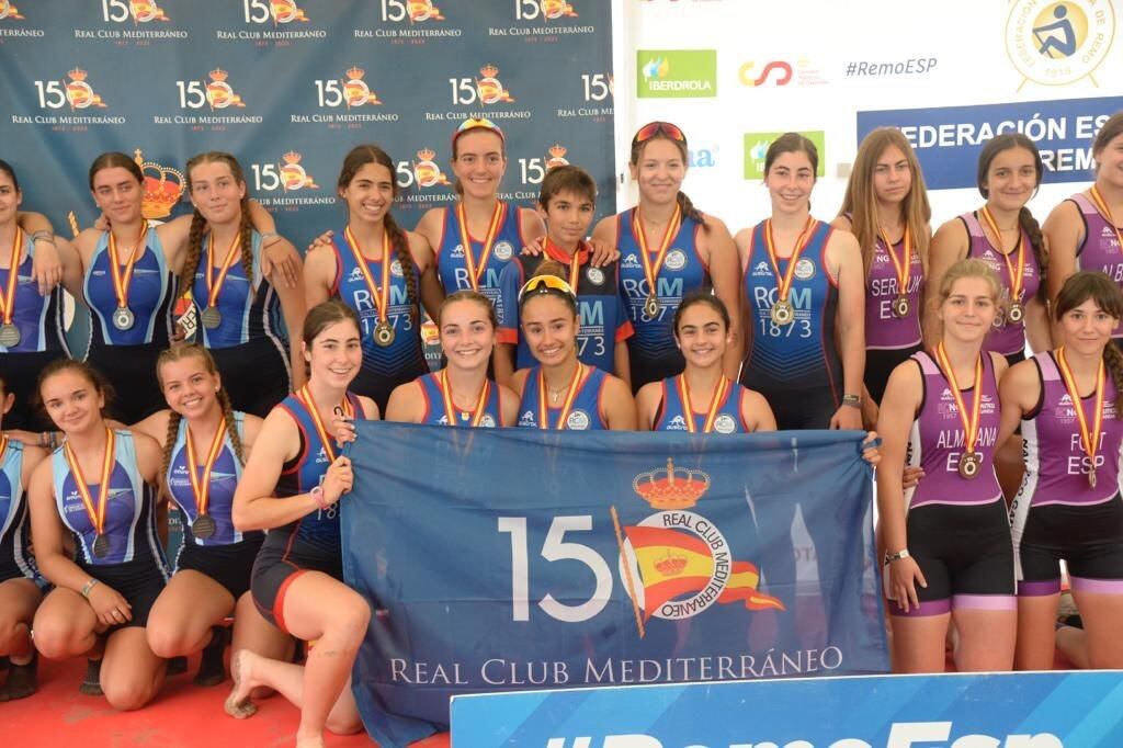 El Club Mediterráneo campeón en el Campeonato de España de remo celebrado en Málaga