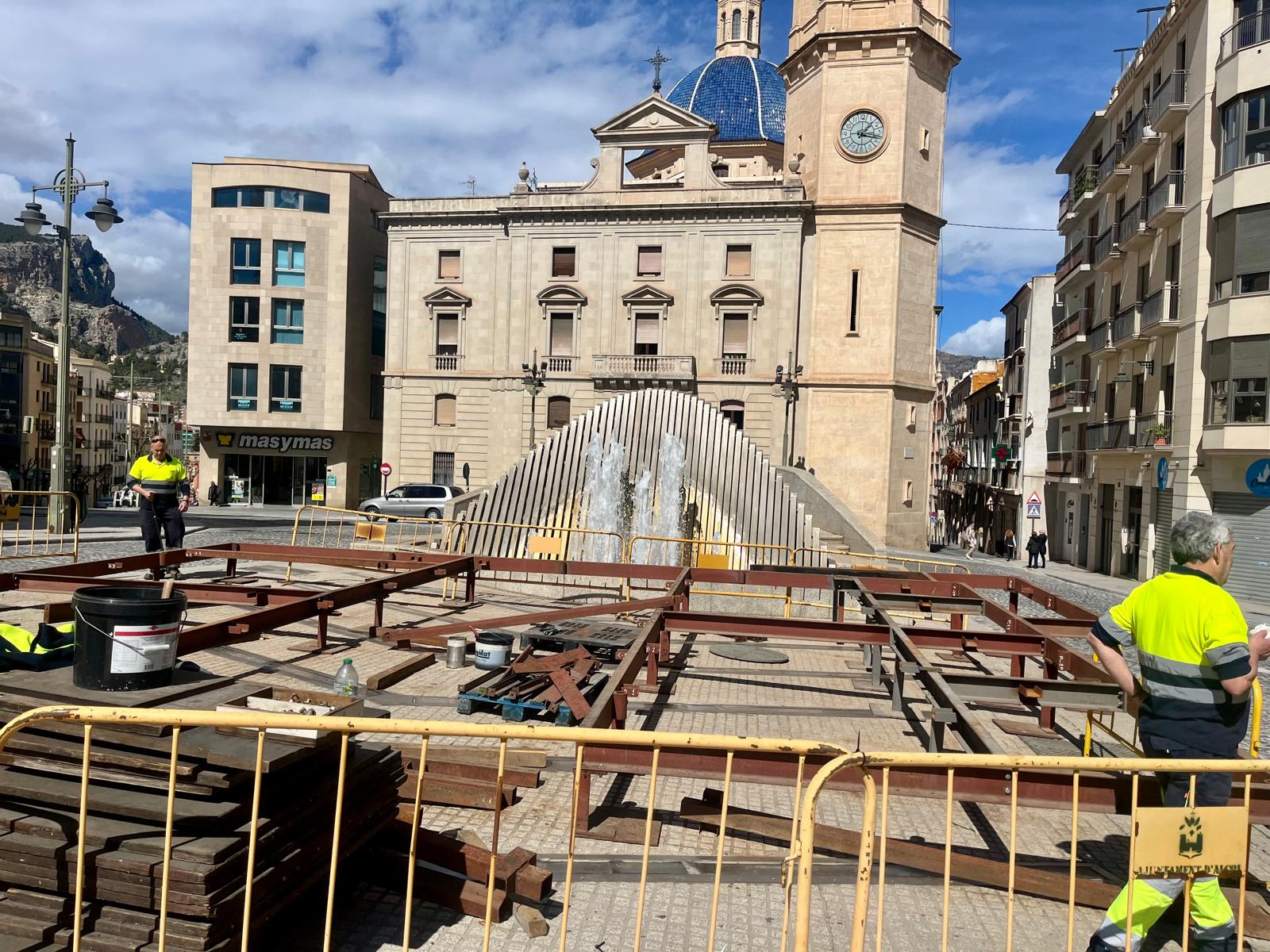 Montaje Castillo Fiestas de Alcoy