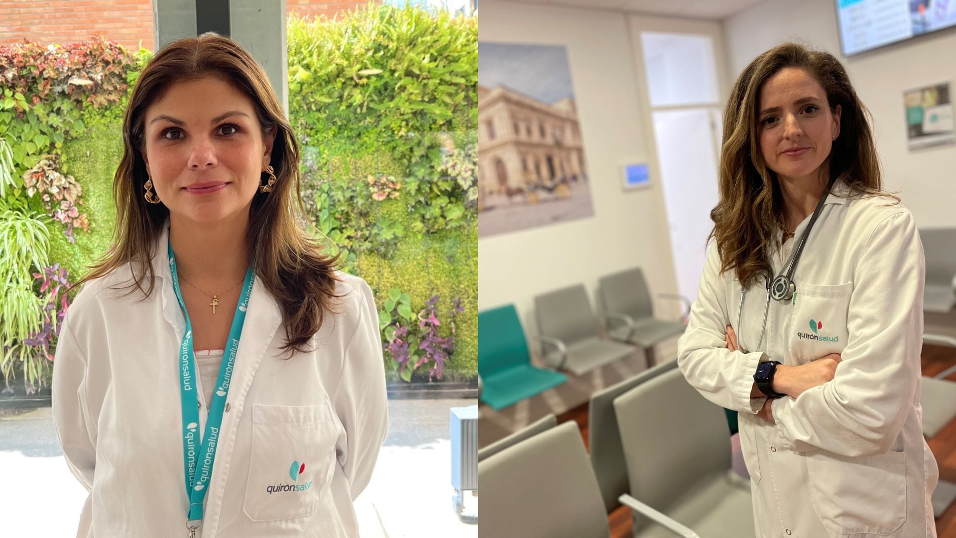 Las doctoras Mariana Jiménez, jefa de Urgencias del Hospital Sagrado Corazón y María Ortega ,especialista en Alergología