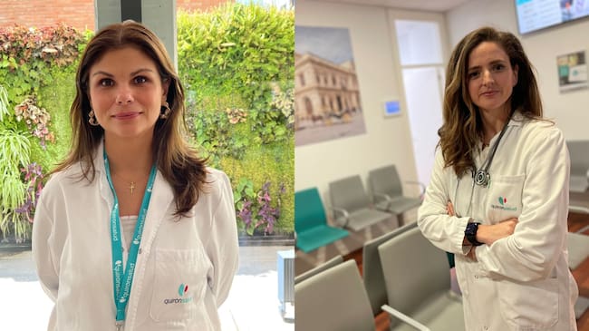 Las doctoras Mariana Jiménez, jefa de Urgencias del Hospital Sagrado Corazón y María Ortega ,especialista en Alergología