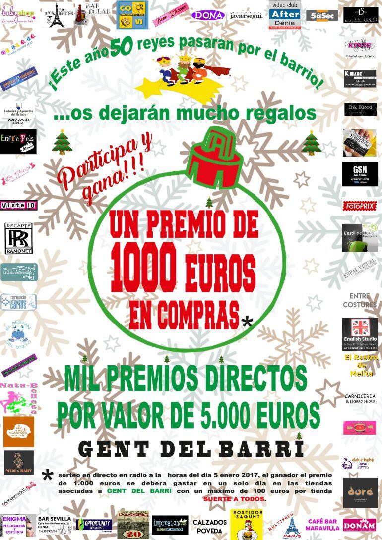 Las tiendas de Jaume I celebran la Navidad con interesantes sorteos en sus establecimientos.