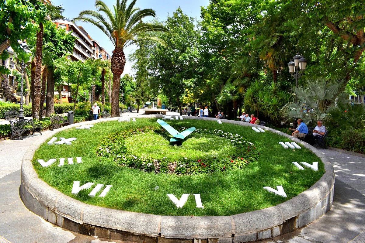 Reloj de flores de Puertollano