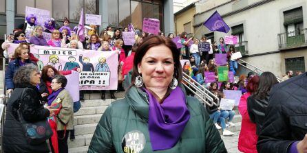 Mayte Fernández, en la celebración del 8 de marzo