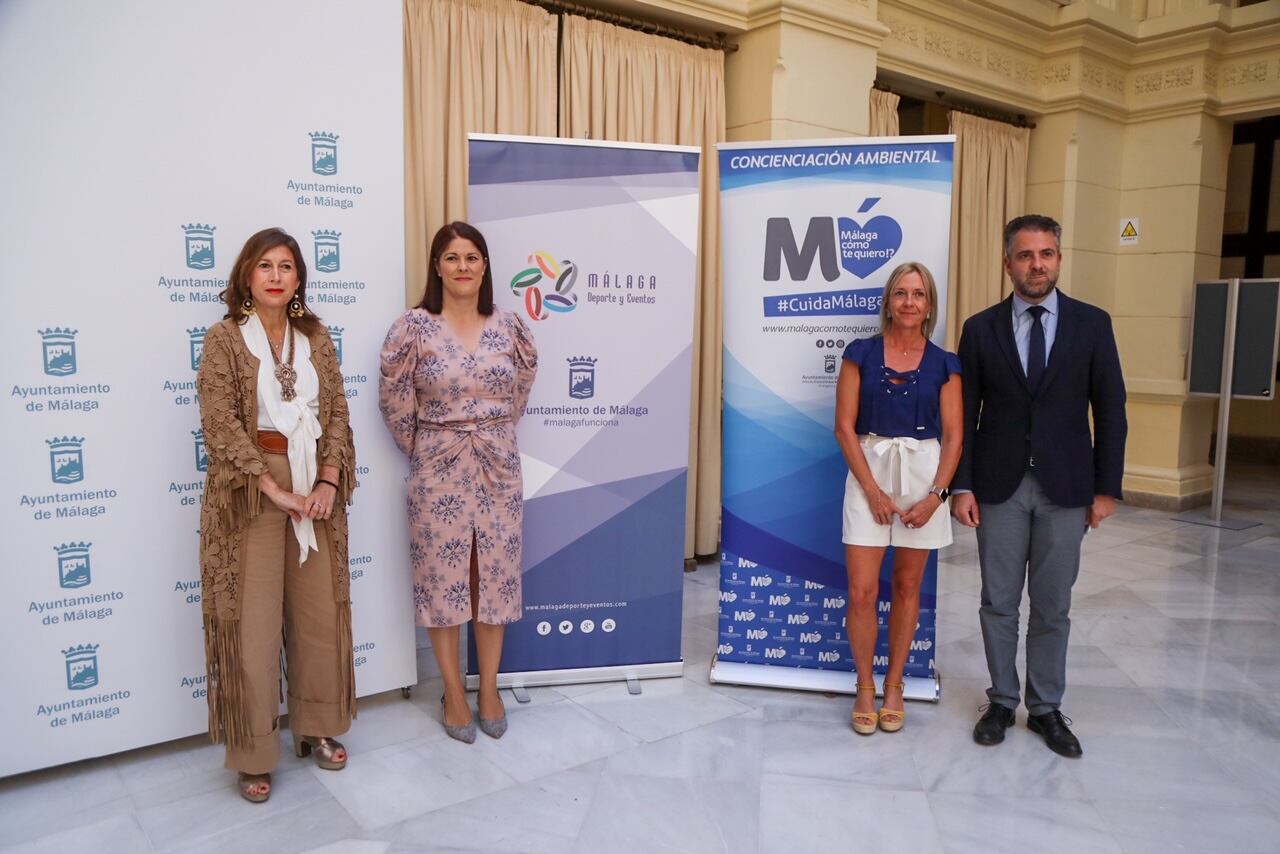 Presentación el combatir el sedentarismo y hacer frente a la crisis climática en el Nationale-Nederlanden Plogging Tour, que se celebrará en Málaga