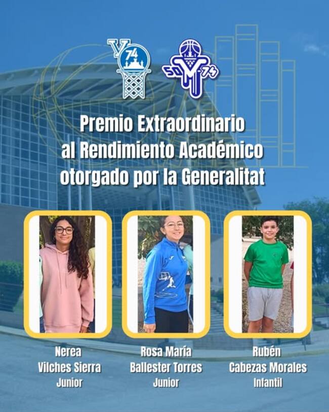 Jugadoras y jugador premiados