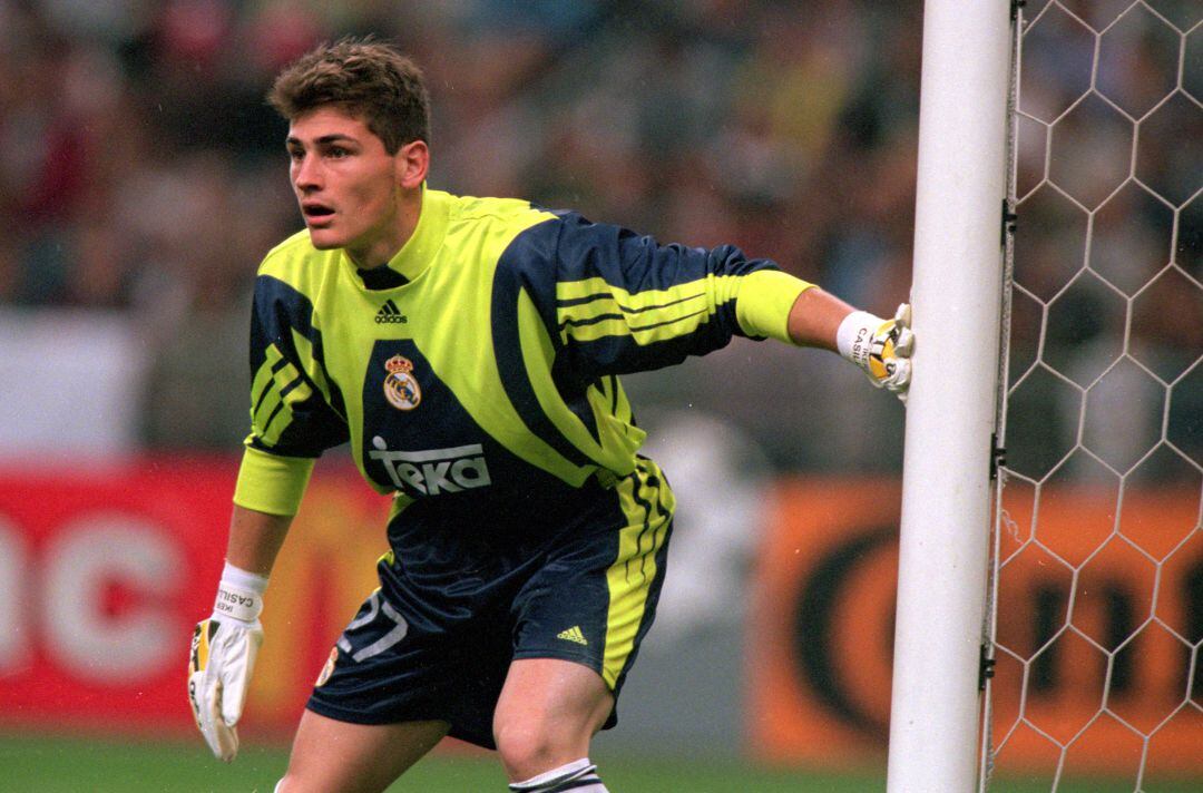 Iker Casillas, en la final de la Champions League de 2000.