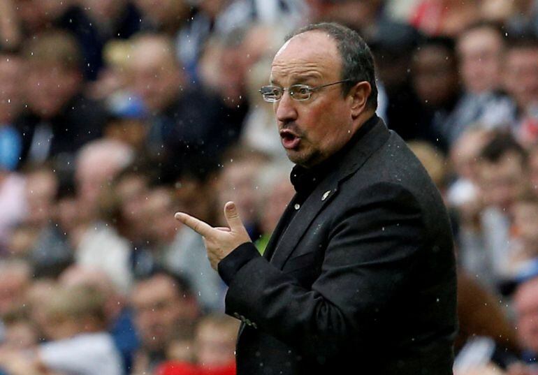 Benítez durante un amistoso entre el Newcastle y el Hellas Verona.