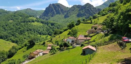 Vista de la zona rural de Lena