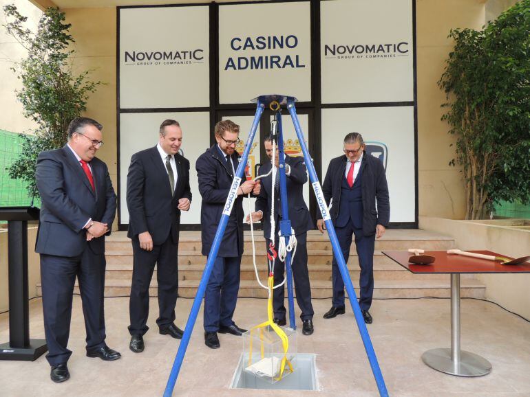 Puesta de la primera piedra del nuevo Casino de San Roque