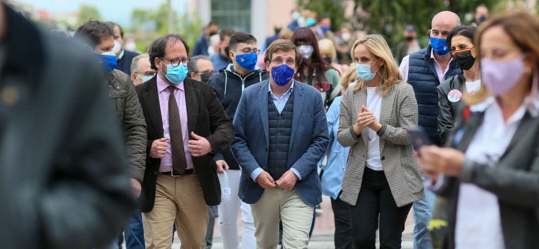 Piden el voto para que el próximo 4 de mayo los vecinos de Alcobendas vuelvan a dar el triunfo al PP tras el paréntesis de 2019