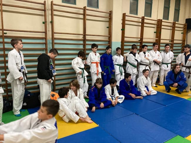 Grupo de judokas de Barbastro