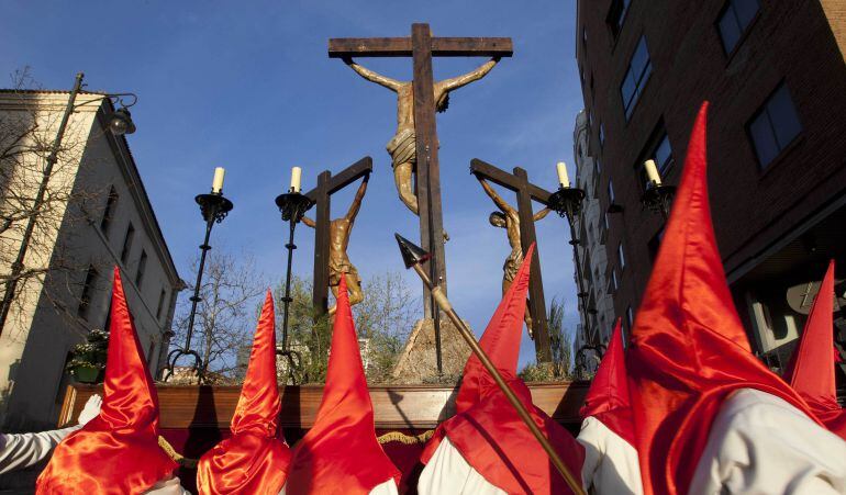 Una de las procesiones de la Semana Santa de Valladolid