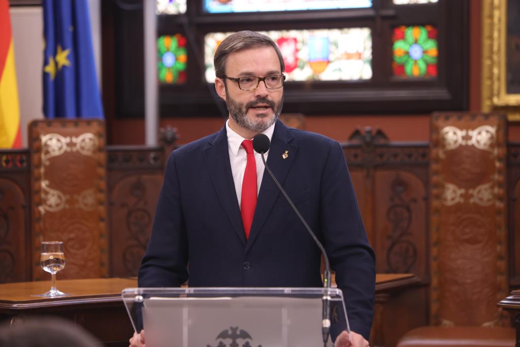 El alcalde José Hila durante el Debate de la Ciudad 2022. Ayto Palma