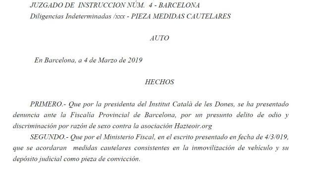 Consulta la respuesta íntegra del juez a la Fiscalía.