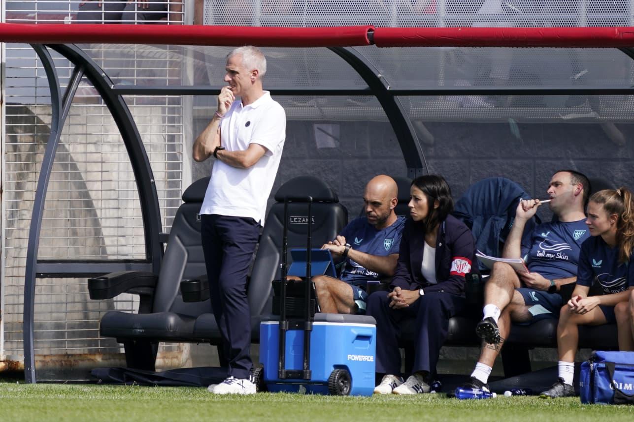 Javi Lerga debutó en el banquillo del Athletic con un empate a cero