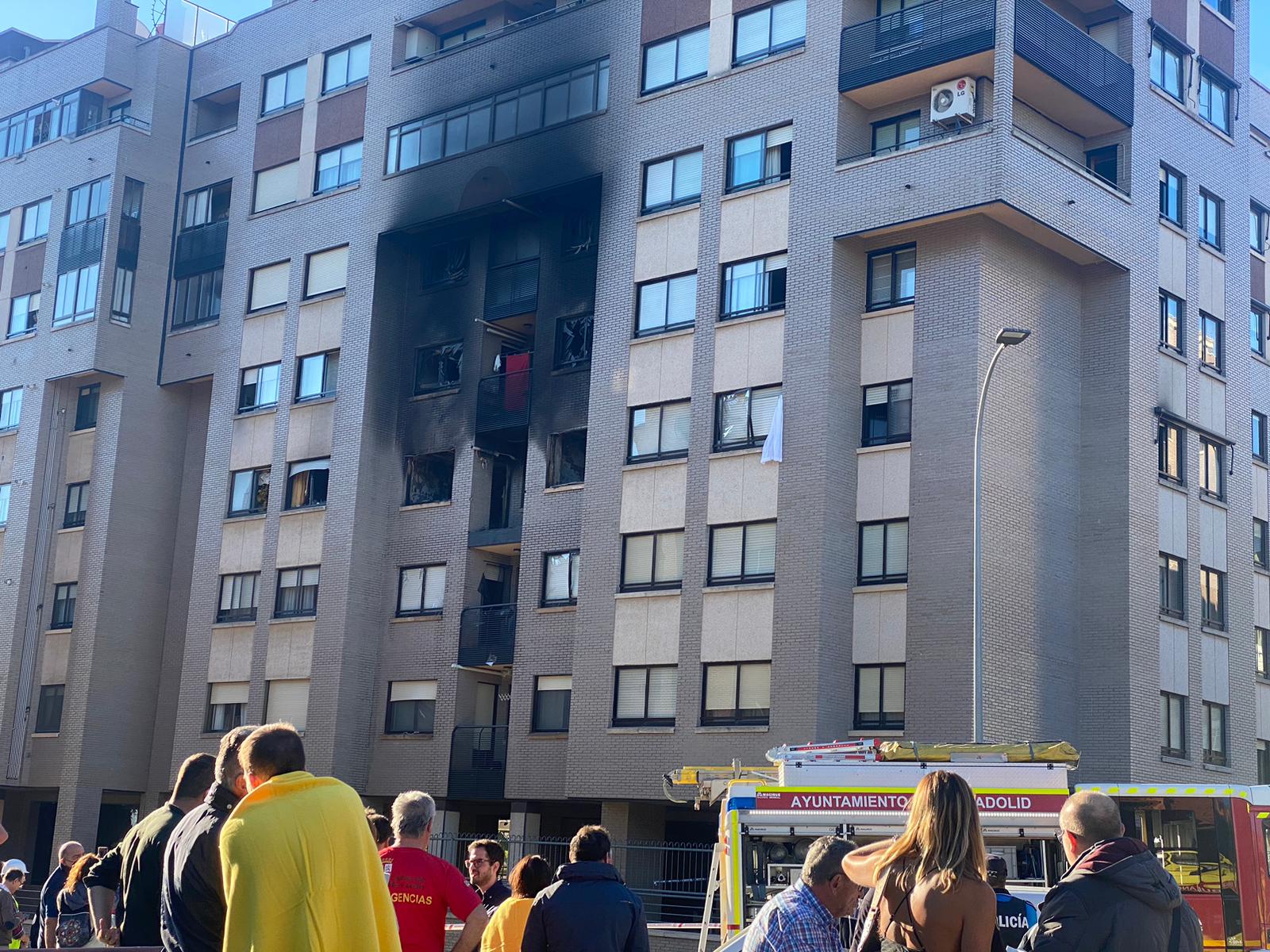 Explosión en la calle Juan de Valladolid, en Valladolid