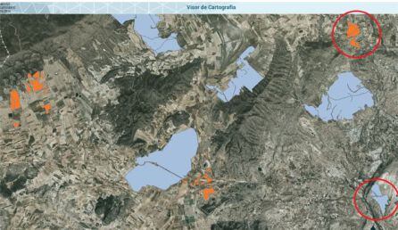 Visor cartográfico de plantas solares en proyecto