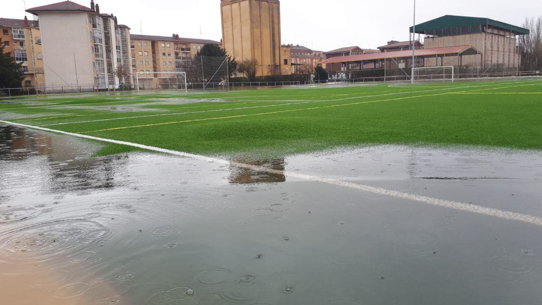 Imagen del campo de fútbol de Villarcayo