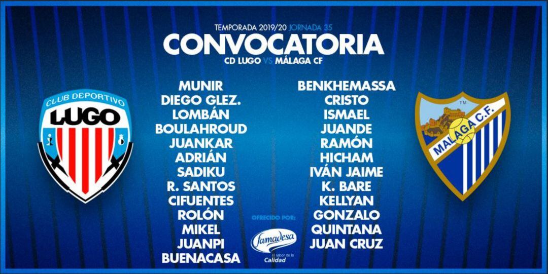 Convocatoria del Málaga