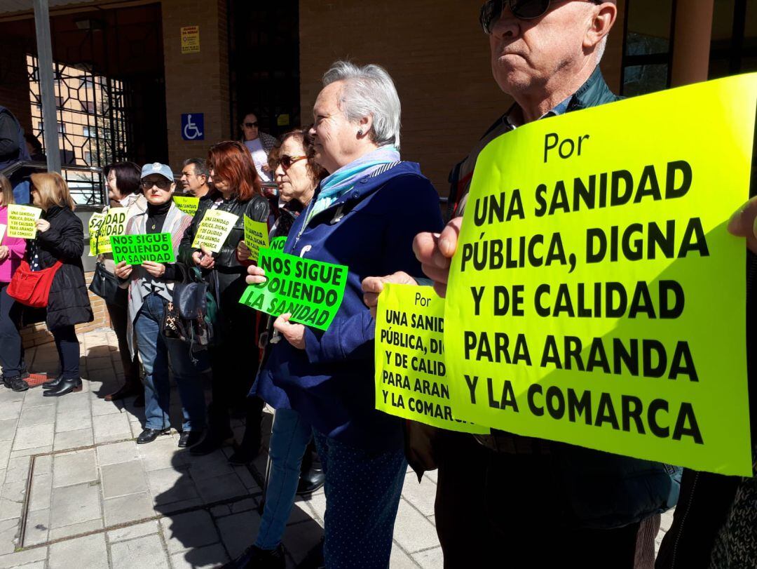 La ciudadanía arandina sigue reclamando una asistencia sanitaria de calidad