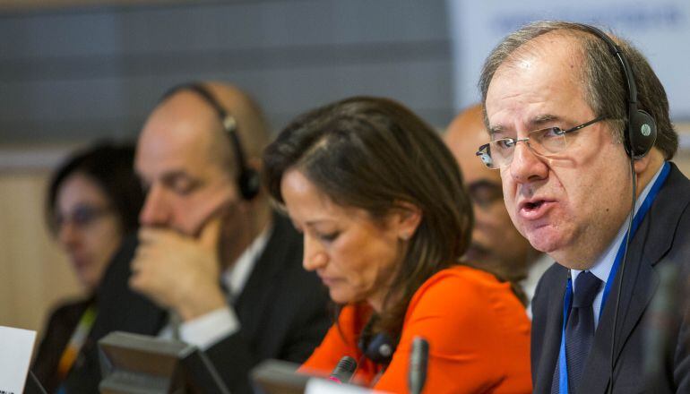 Juan Vicente Herrera en una intervención en el Comité de las Regiones