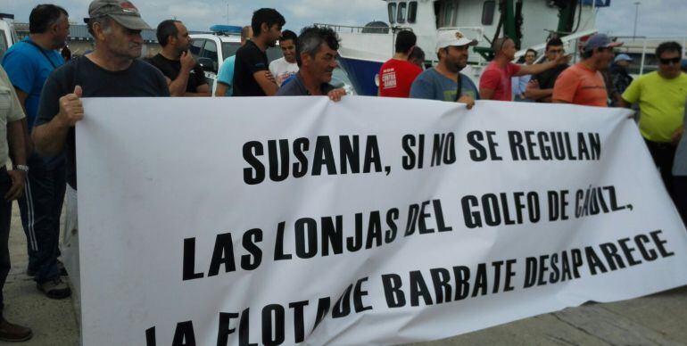 Protesta de los pescadores de Barbate