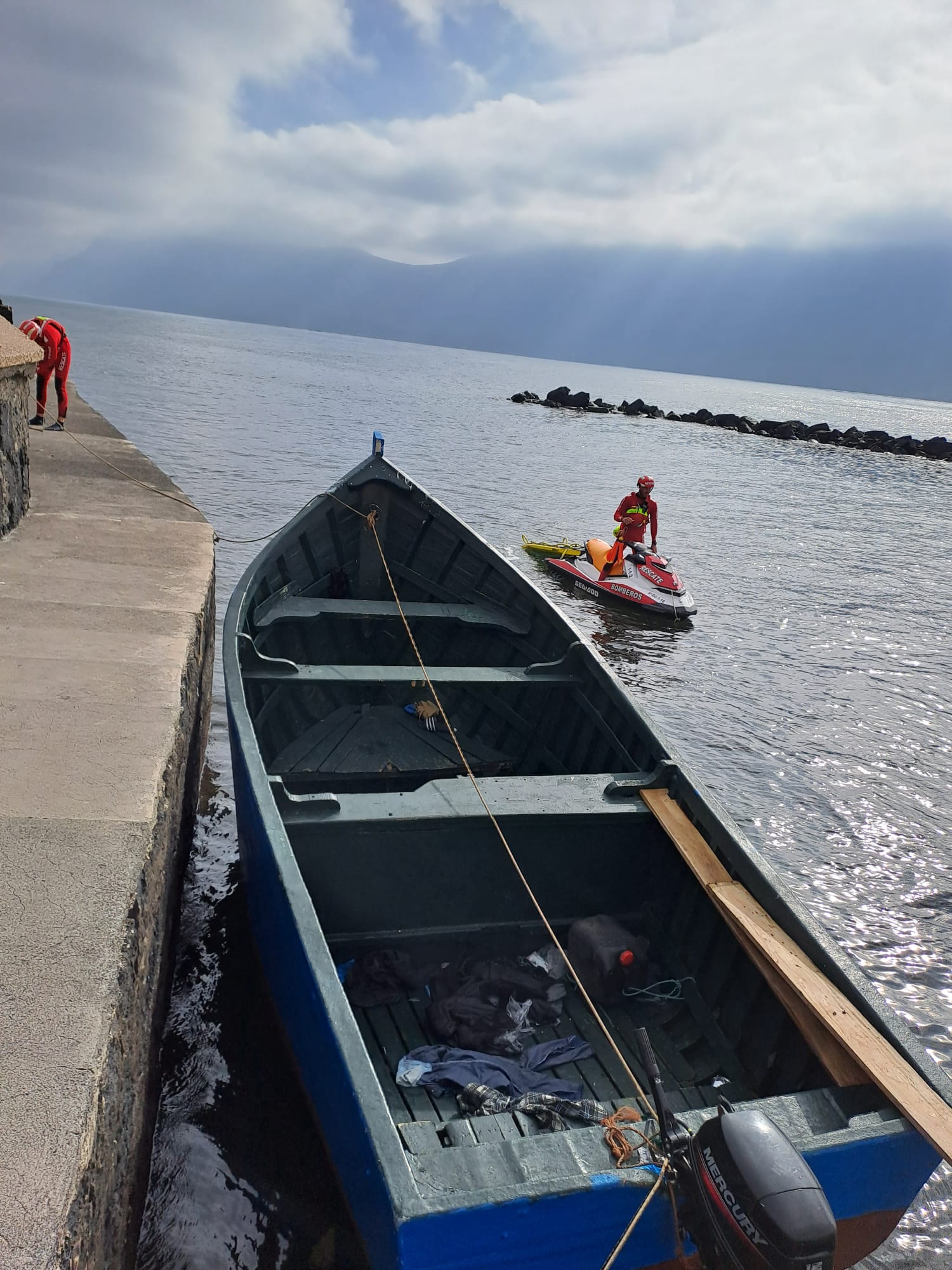 Una de las últimas pateras llegadas a Lanzarote.