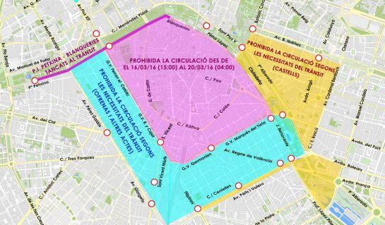 Plano restricciones tráfico