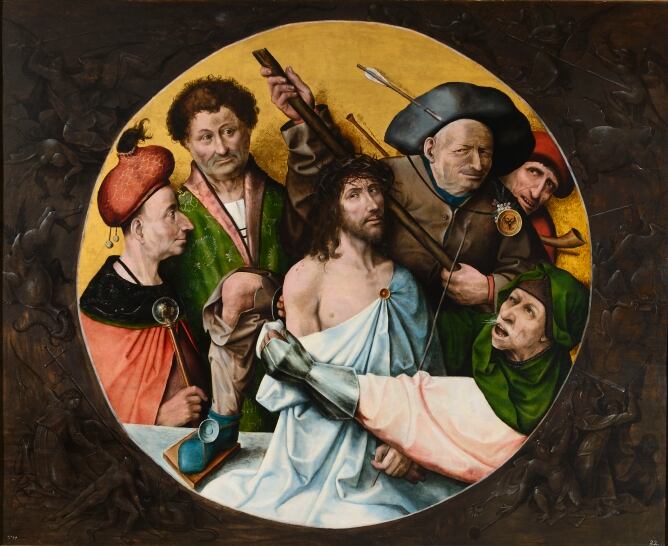 'Cristo coronado de espinas', de El Bosco. Patrimonio Nacional. Real Monasterio de El Escorial