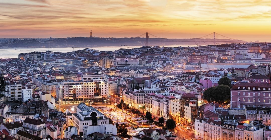 Vista panorámica de la ciudad de Lisboa