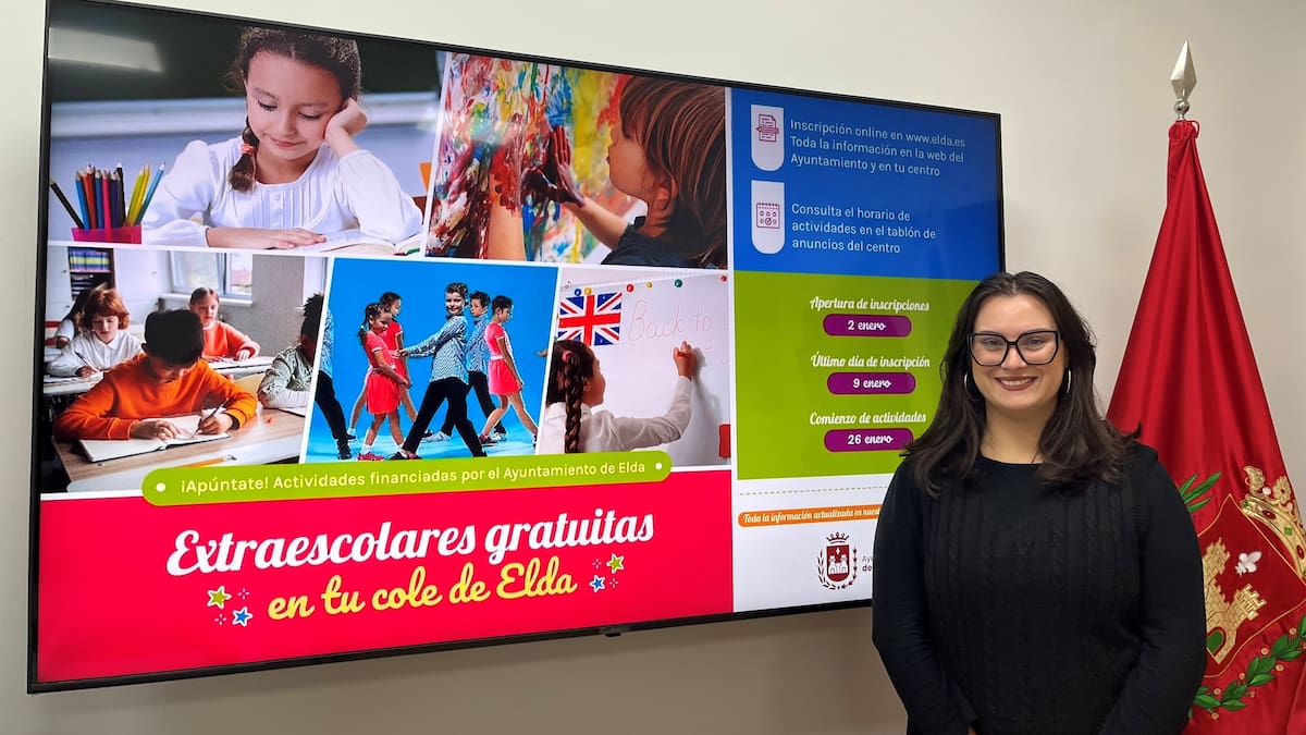 Elda abre el plazo de inscripción de las extraescolares gratuitas a partir del 2 de enero