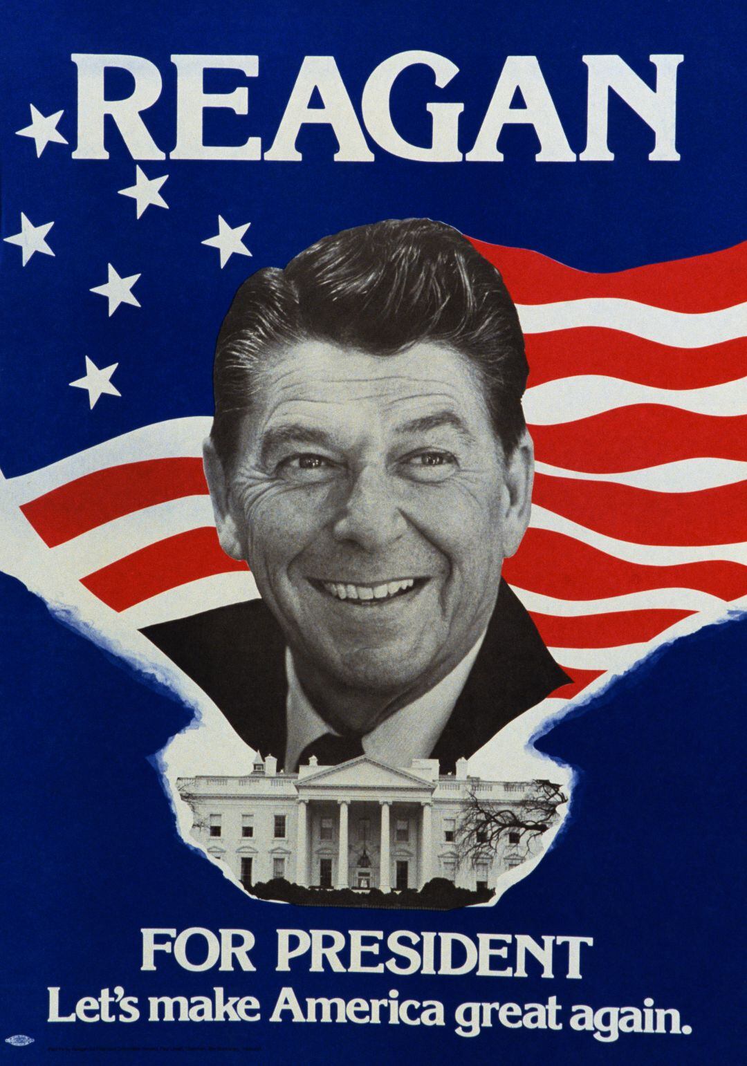 Cartel electoral de Ronald Reagan en la campaña de 1980