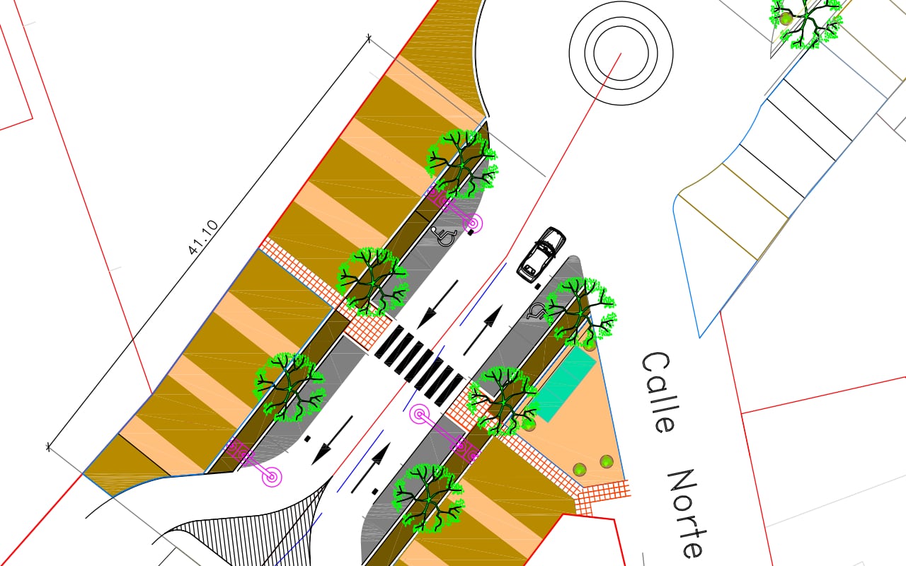 Plano de cómo quedará esta zona de 50 metros lineales en el Canal de Valdepeñas (Ciudad Real)