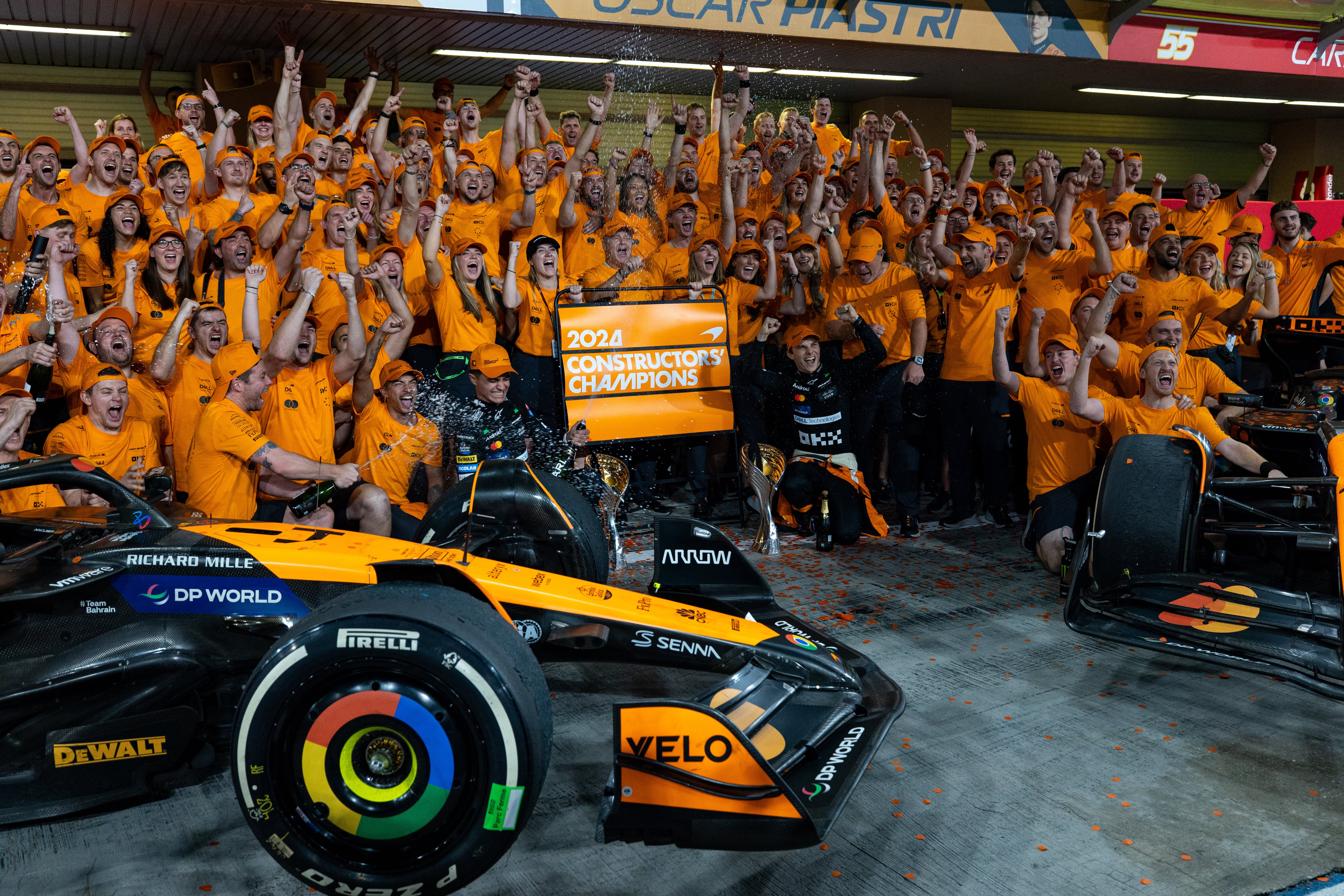 McLaren, celebra su victoria en el Mundial de Constructores 2024