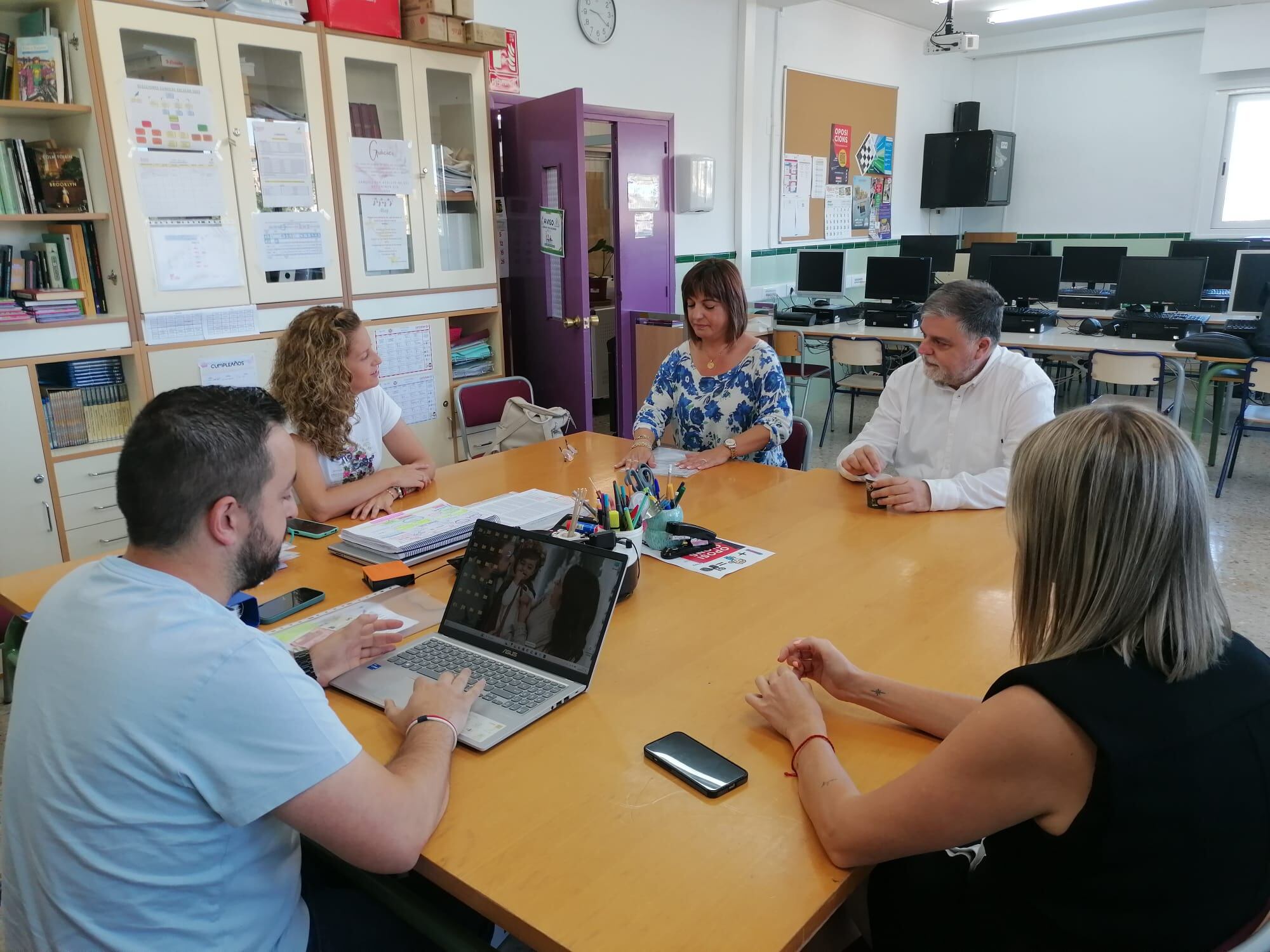 Reunión en el colegio