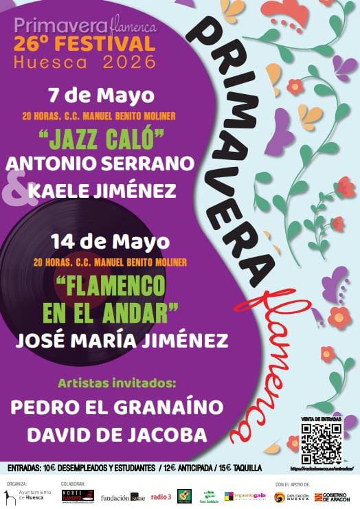 Cartel de la Primavera Flamenca de Huesca de este año
