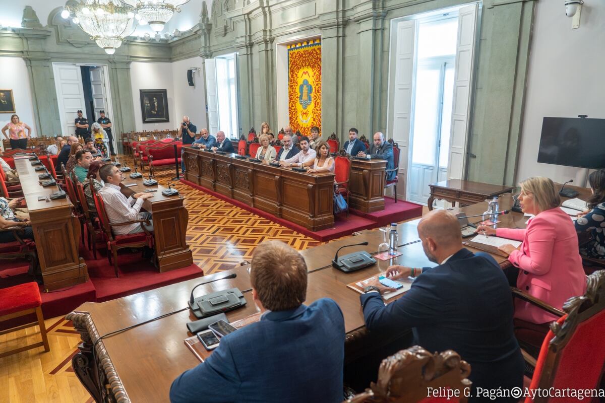 Pleno extraordinario del Ayuntamiento de Cartagena