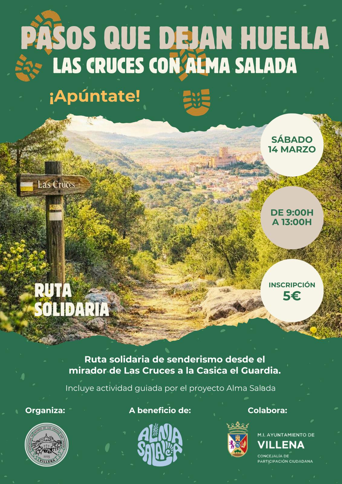 Cartel de la ruta solidaria